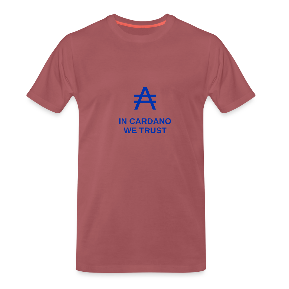 Premium T-Shirt Cardano - washed burgundy