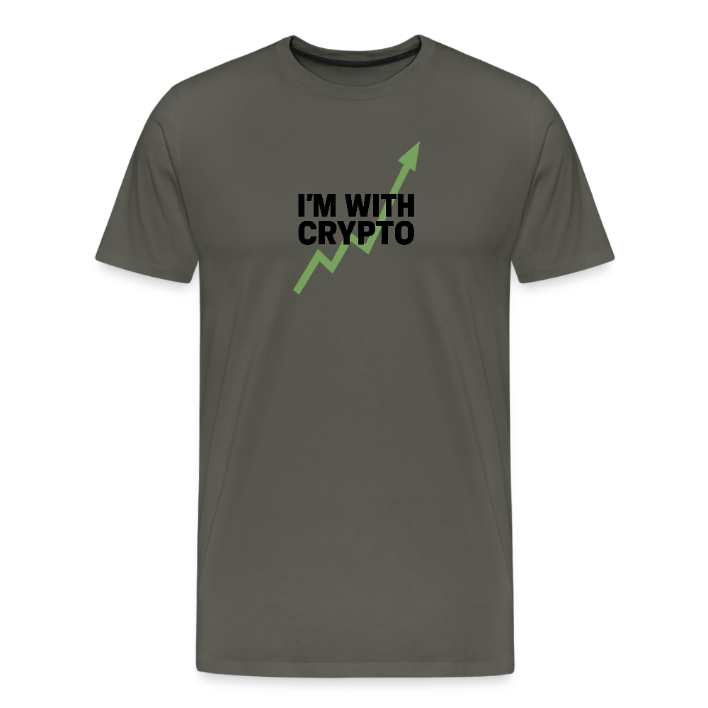 Premium T-Shirt I'm with Crypto - Asphalt
