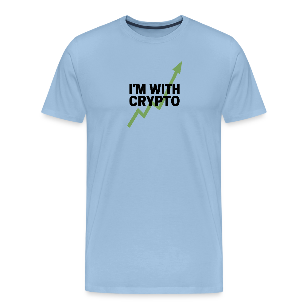 Premium T-Shirt I'm with Crypto - Sky