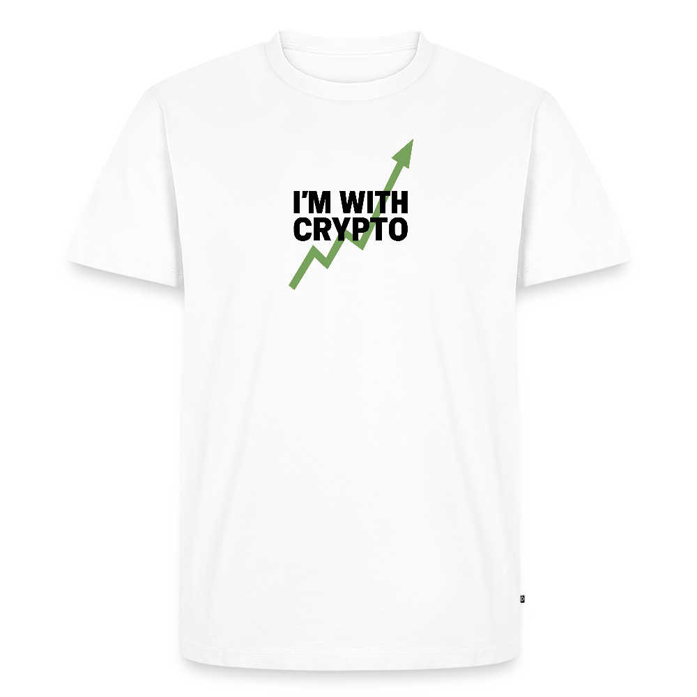 Premium T-Shirt I'm with Crypto - Weiß
