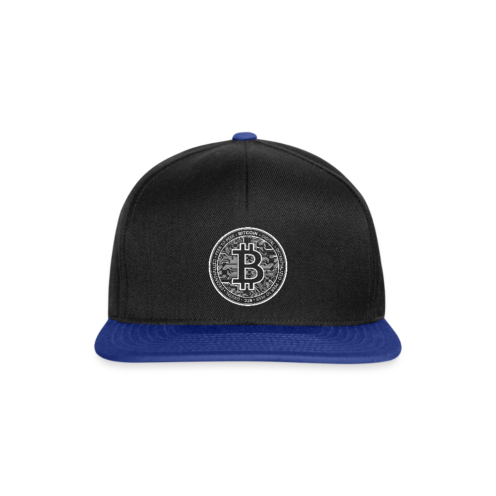 Snapback Cap - black/bright royal