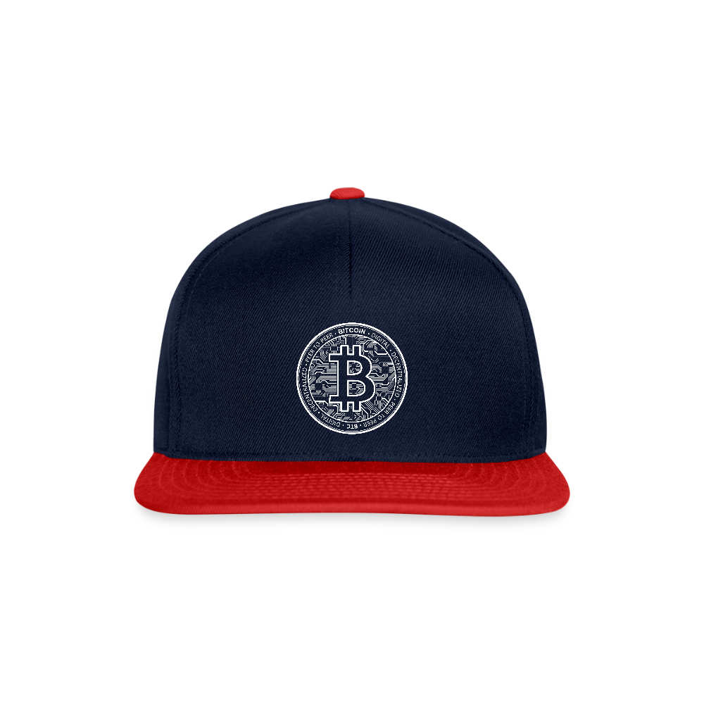 Snapback Cap - navy/red