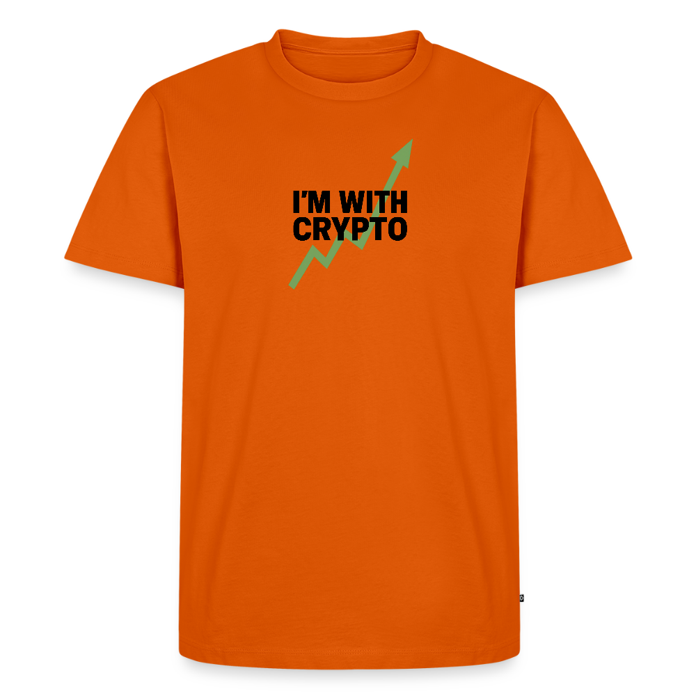Premium T-Shirt I'm with Crypto - Orange