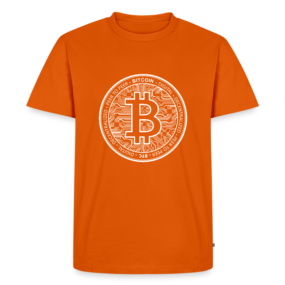 Premium T-Shirt Bitcoin Men - orange