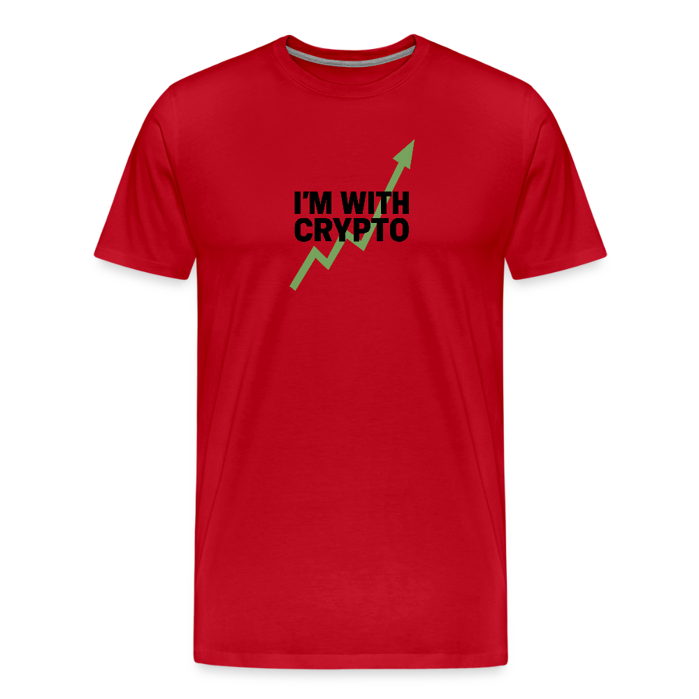 Premium T-Shirt I'm with Crypto - Rot