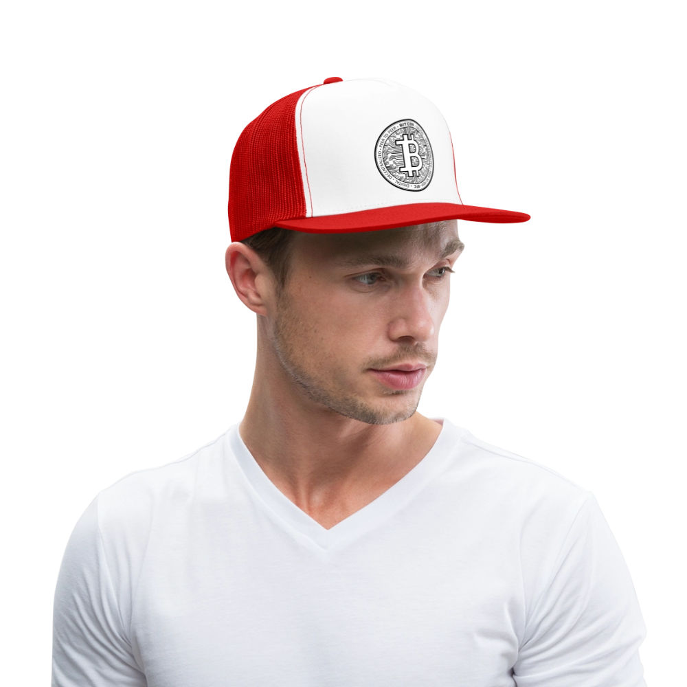 BTC Cap - white/red