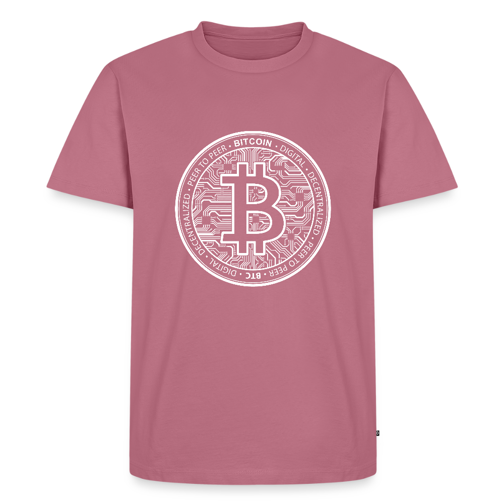 Premium T-Shirt Bitcoin Men - mauve