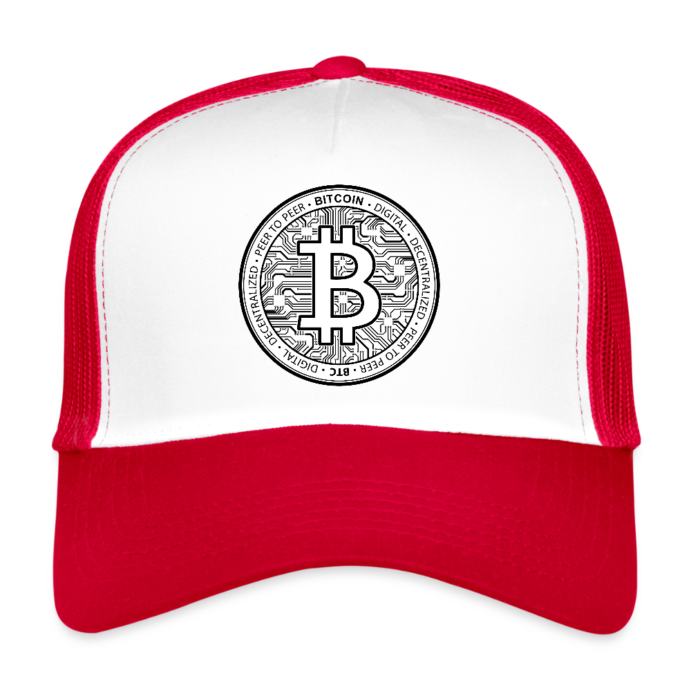 BTC Cap - white/red