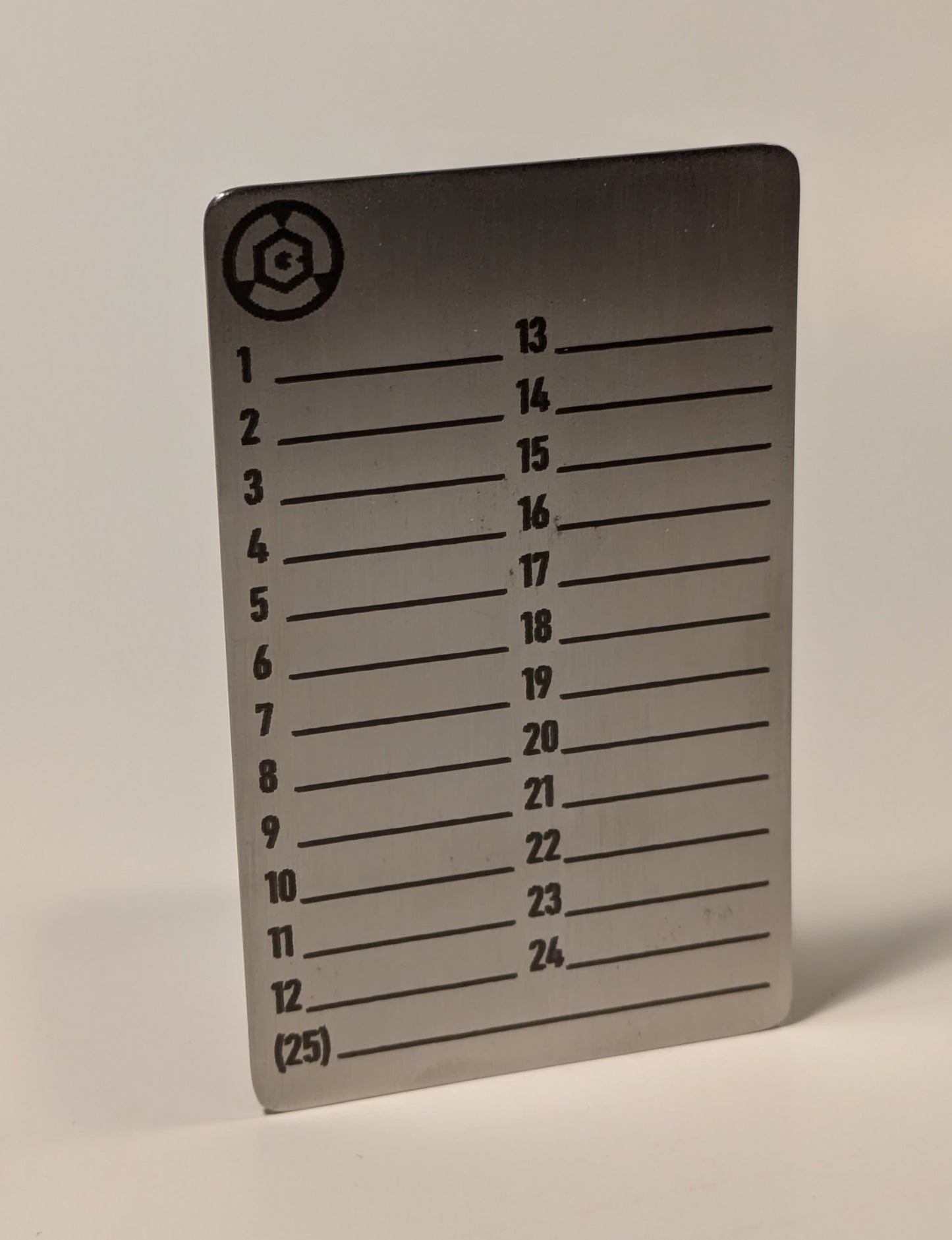 Seed Steel - Crypto Seed Card - Set (3 Stück) mit Graviergerät