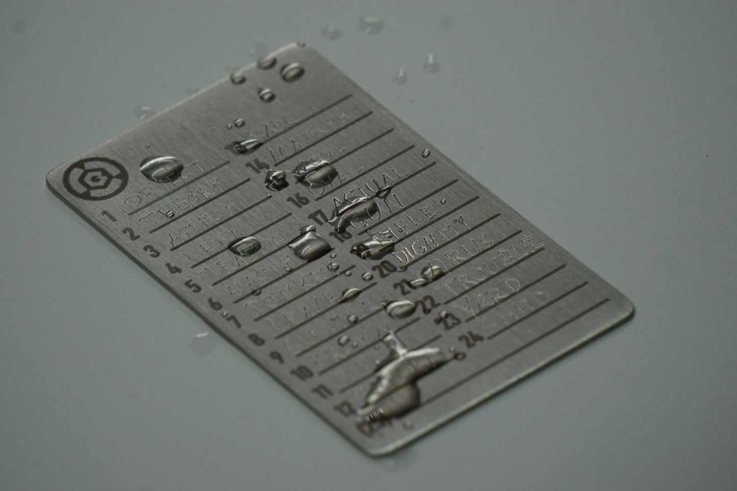 Seed Steel - Crypto Seed Card - Set (3 Stück) mit Graviergerät