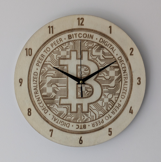 Bitcoin-Wanduhr – Stylisches Krypto-Statement für dein Zuhause